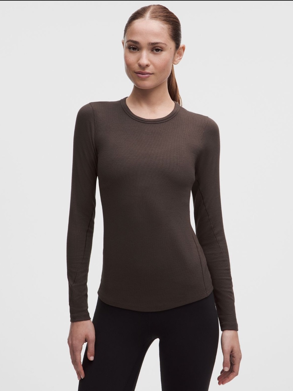 lululemon athletica Women's Long Sleev in Brown